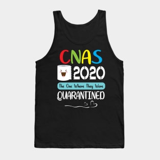 Cnas Toilet Paper Face 2020 The One Where They Were Quarantined Fighting Coronavirus 2020 Tank Top